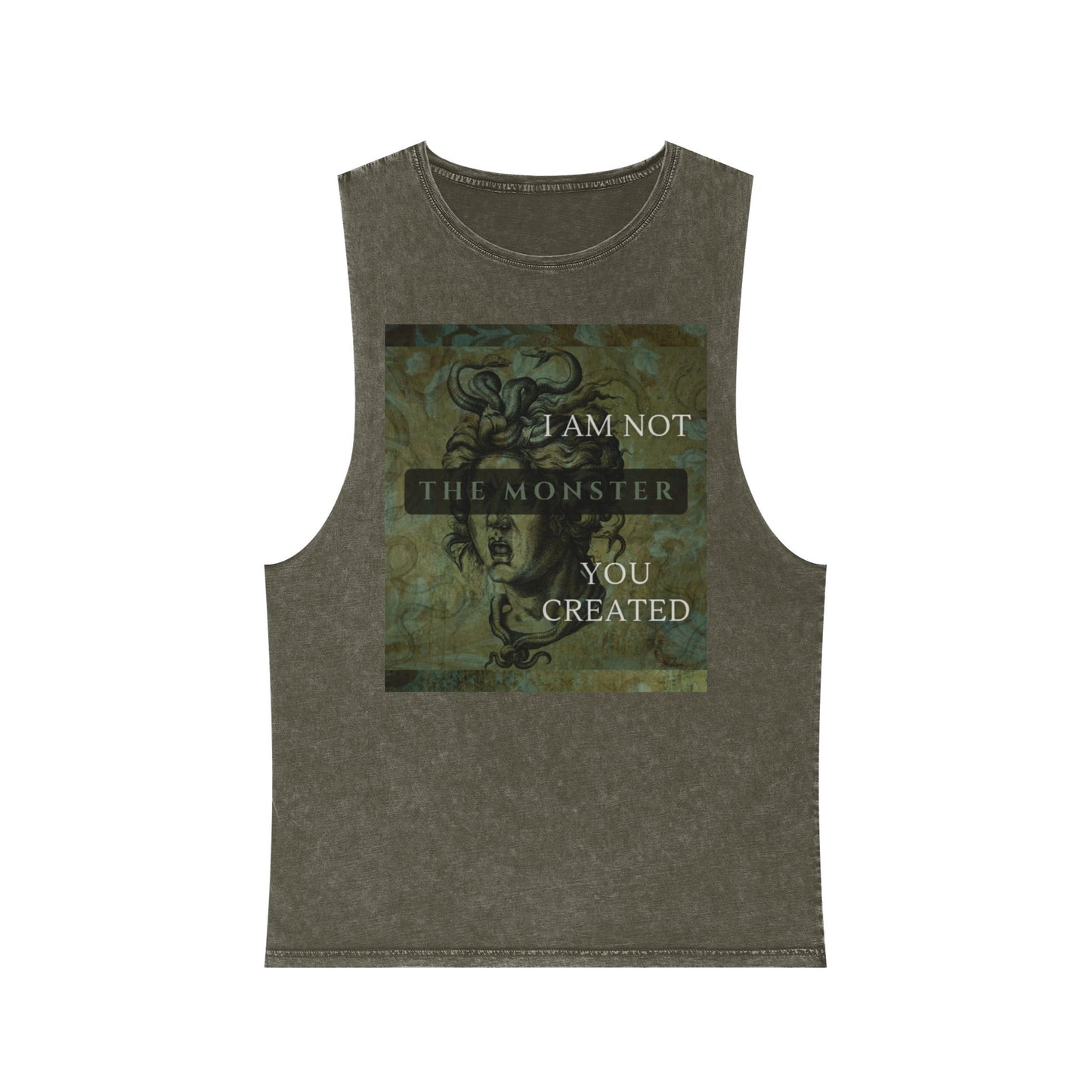 Unisex Stonewash Gorgon Tank Top