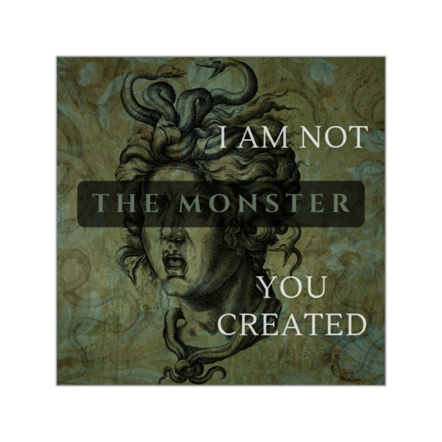 Gorgon Square Vinyl Stickers