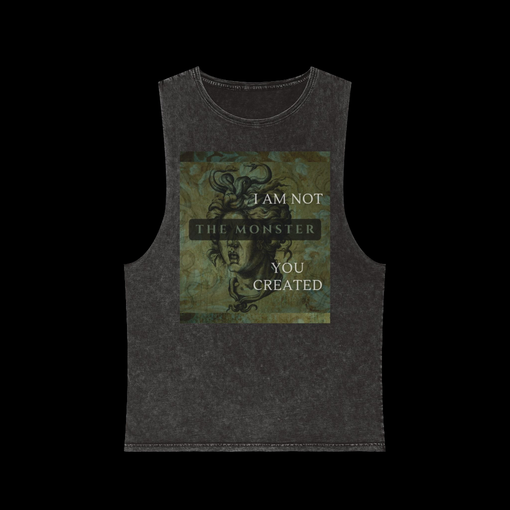 Unisex Stonewash Gorgon Tank Top