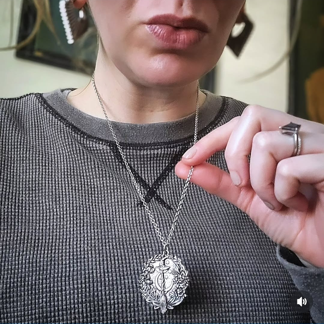 Necklace- Double-sided Medallian