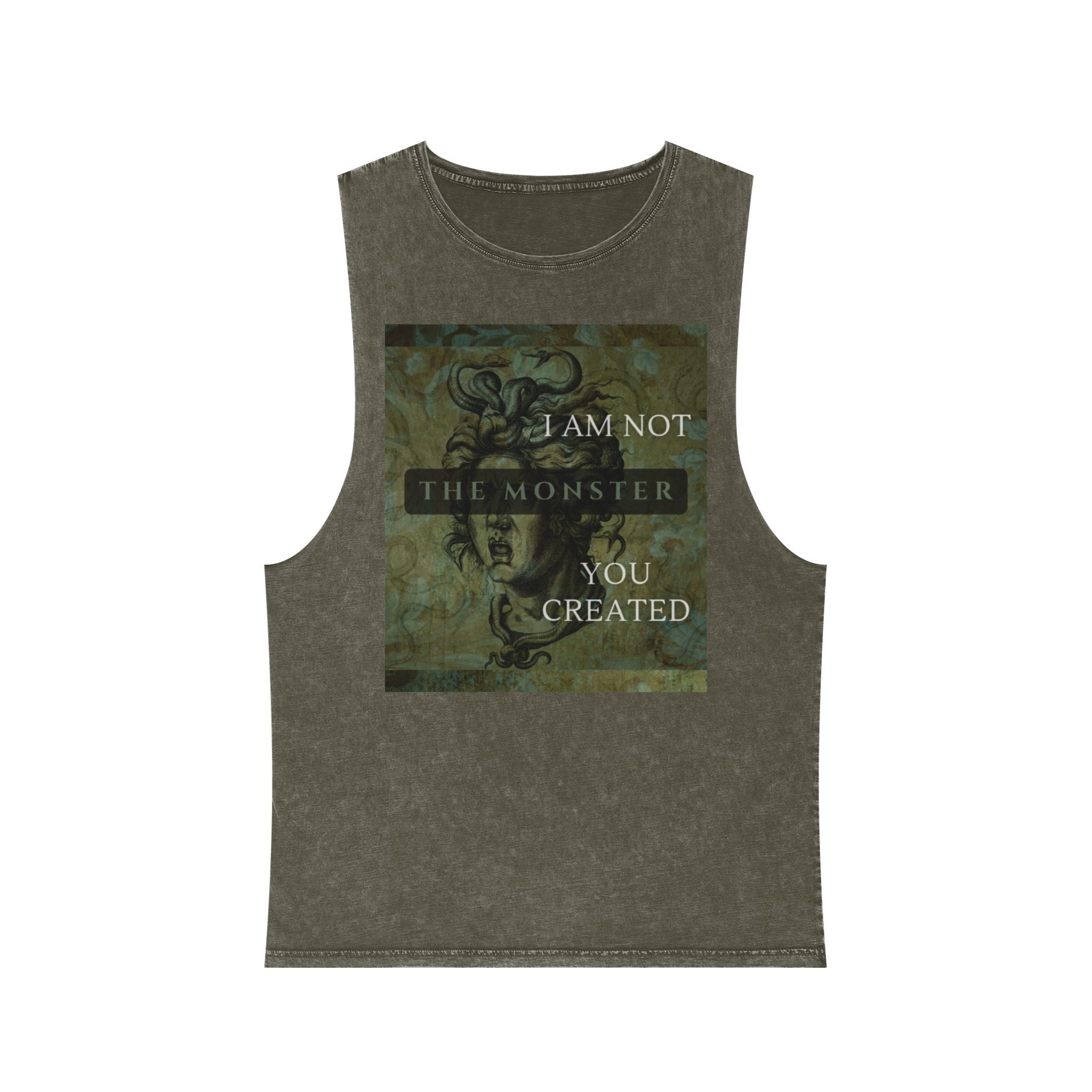 Unisex Stonewash Gorgon Tank Top