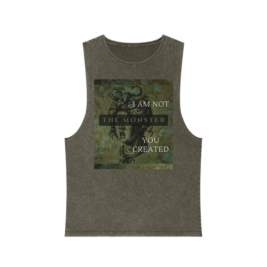 Unisex Stonewash Gorgon Tank Top
