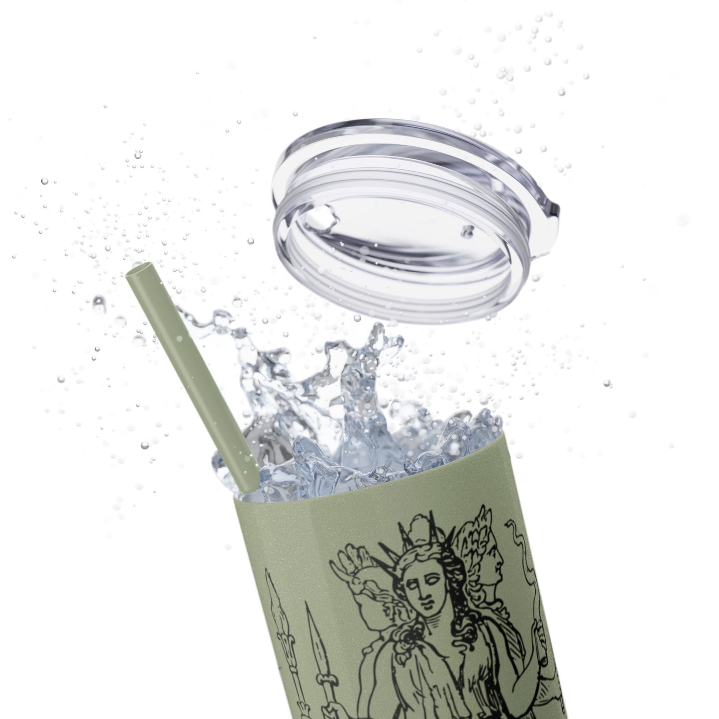 Hecate Skinny Tumbler with Straw