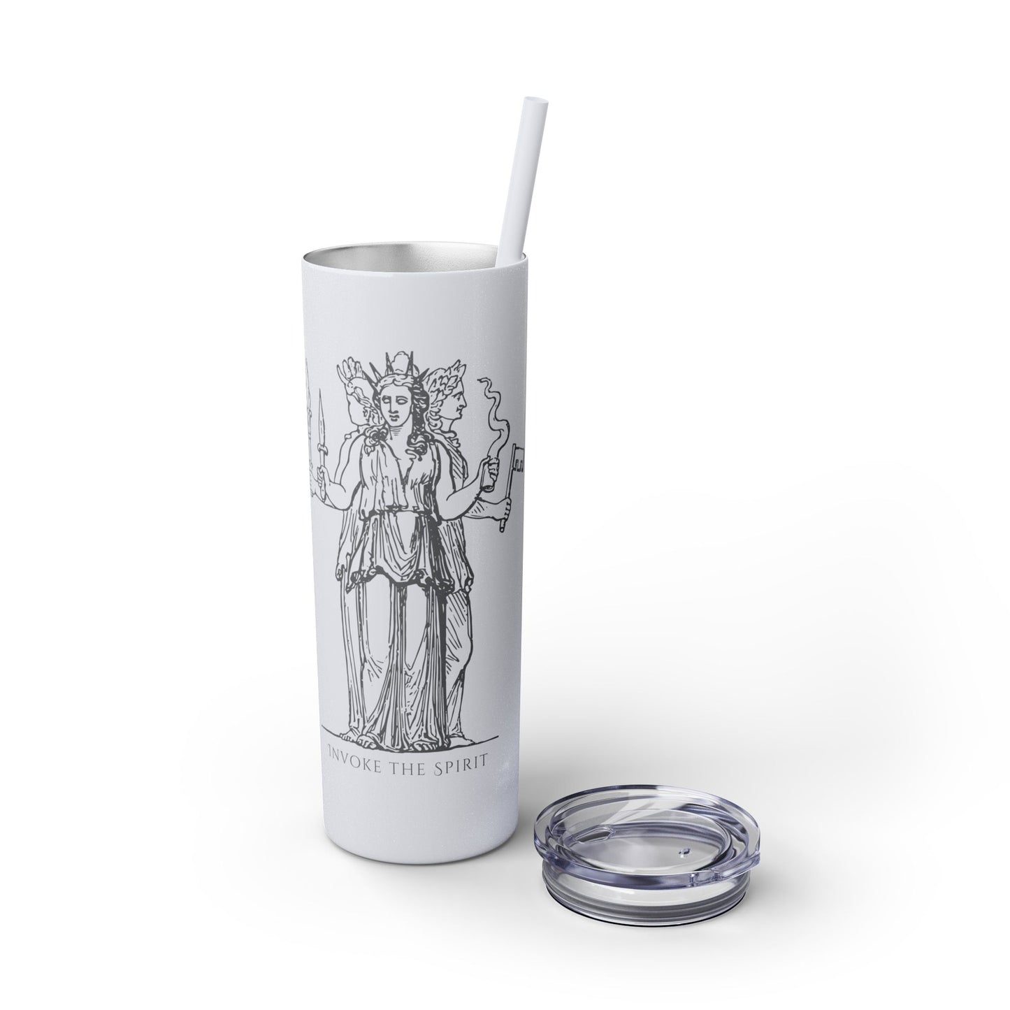 Hecate Skinny Tumbler with Straw