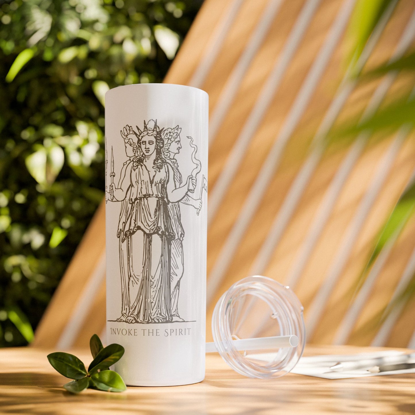 Hecate Skinny Tumbler with Straw