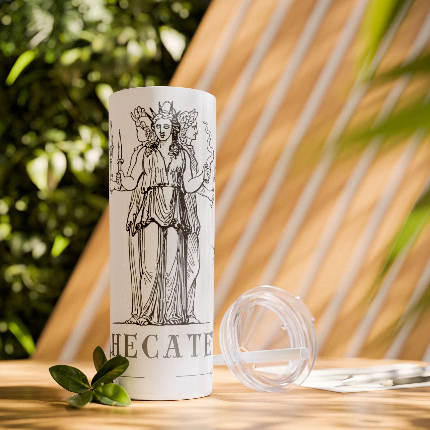 Hecate Skinny Tumbler with Straw