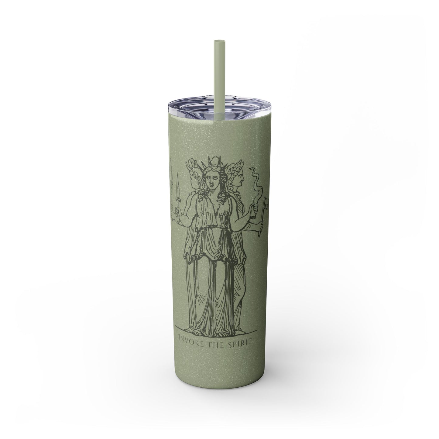 Hecate Skinny Tumbler with Straw