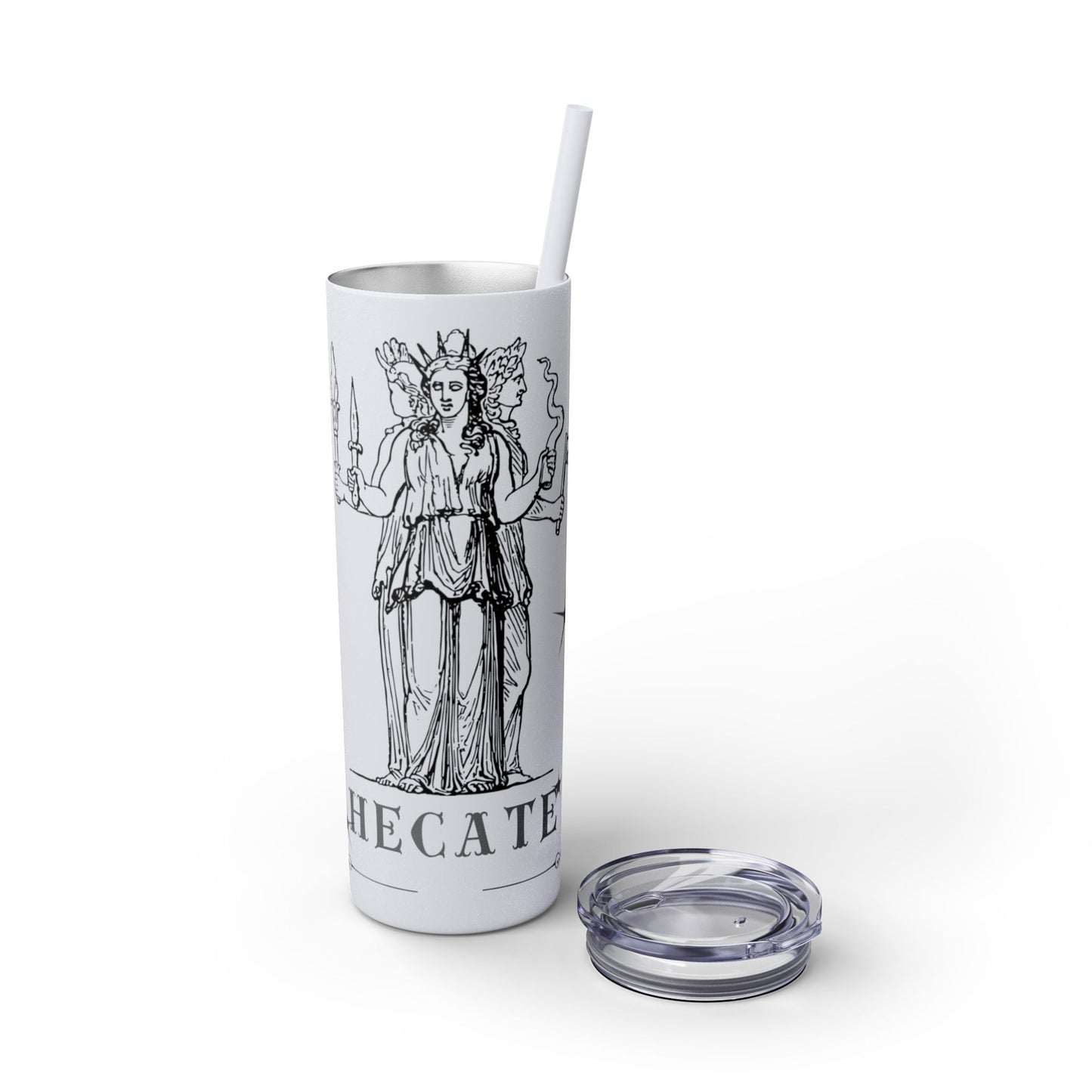 Hecate Skinny Tumbler with Straw
