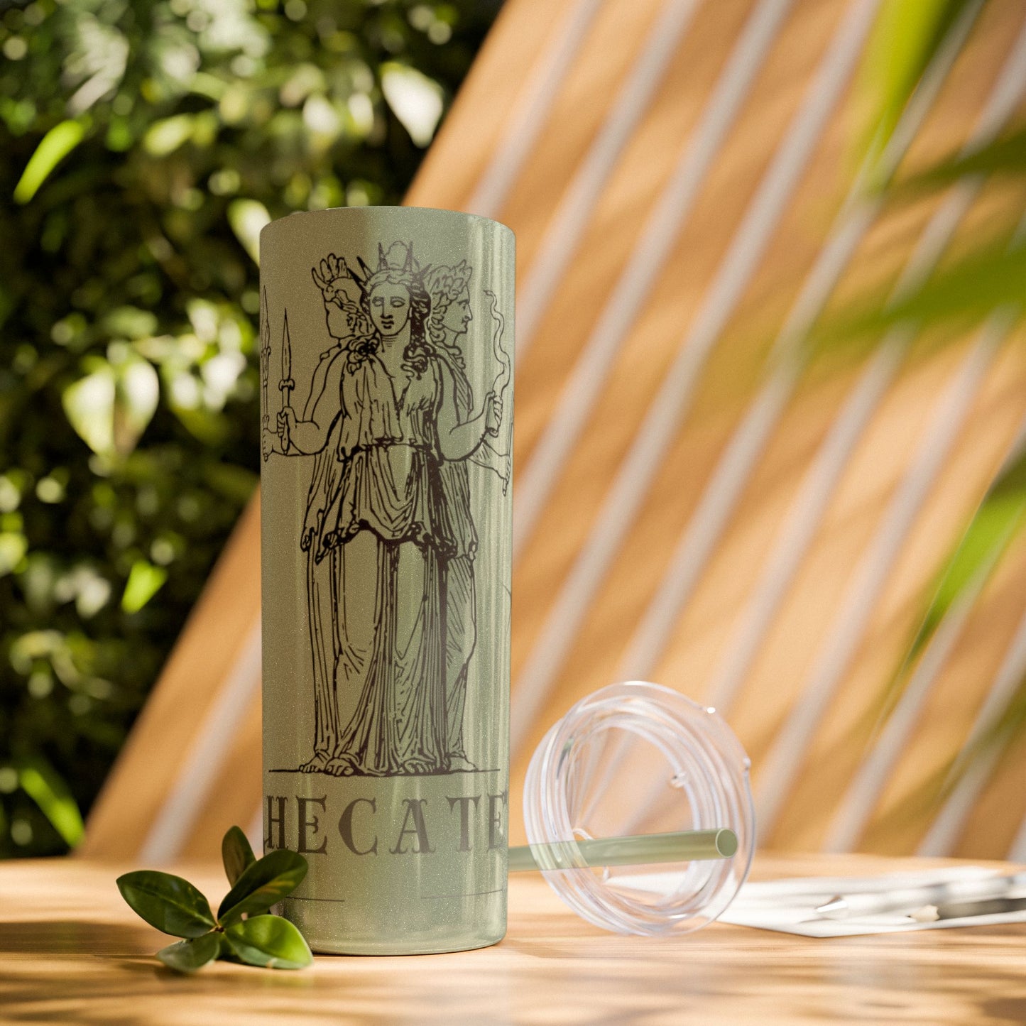 Hecate Skinny Tumbler with Straw