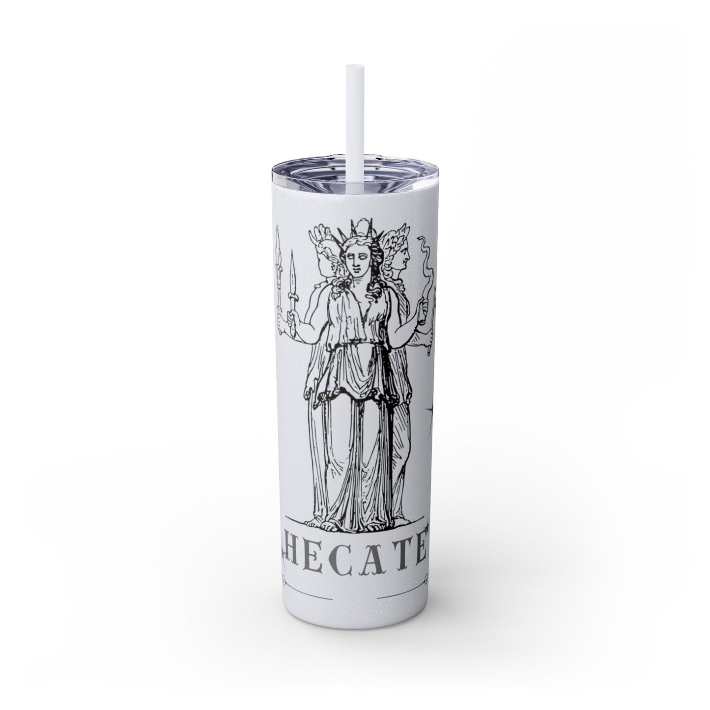 Hecate Skinny Tumbler with Straw