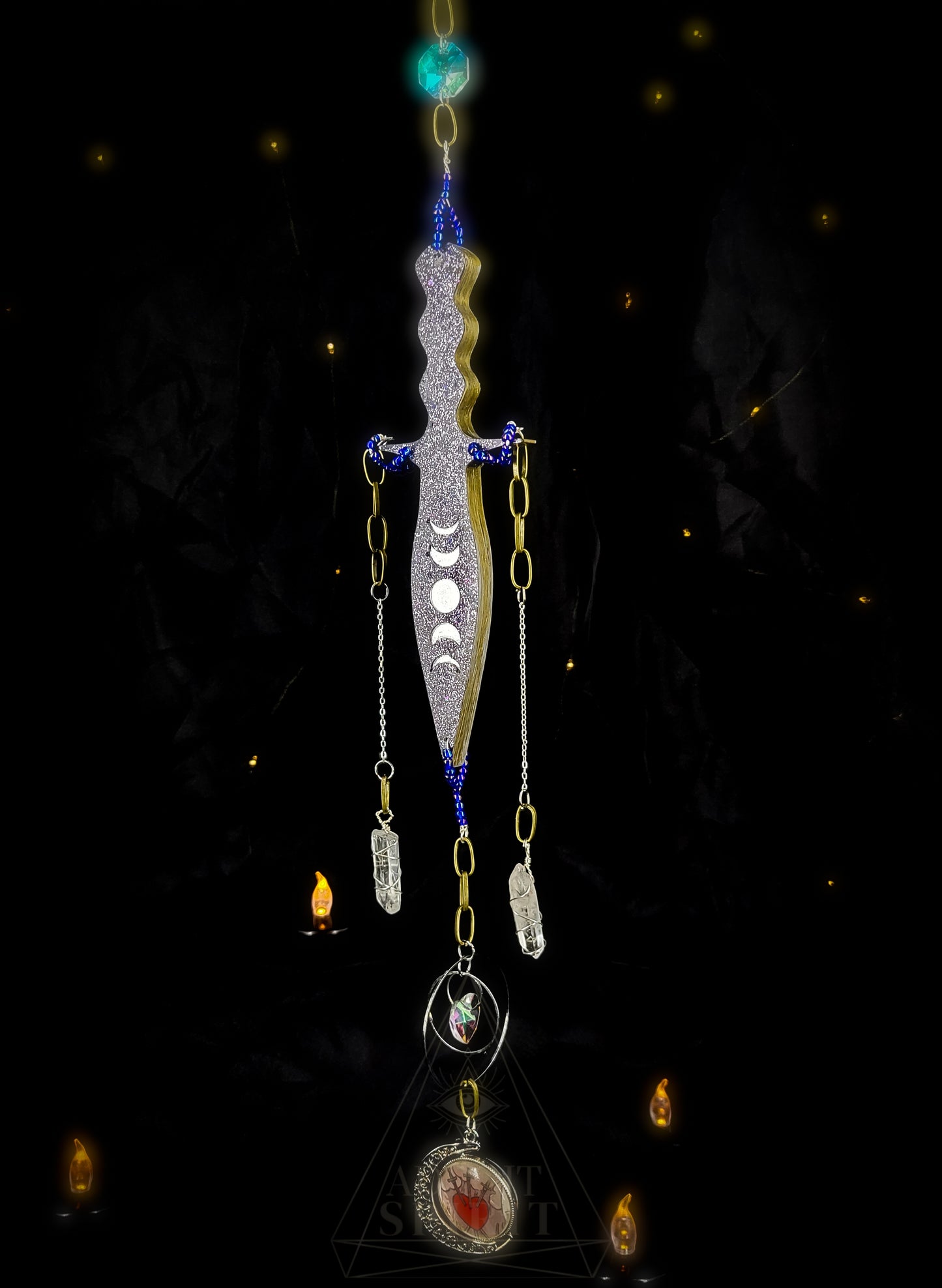 THREE OF SWORDS Suncatcher