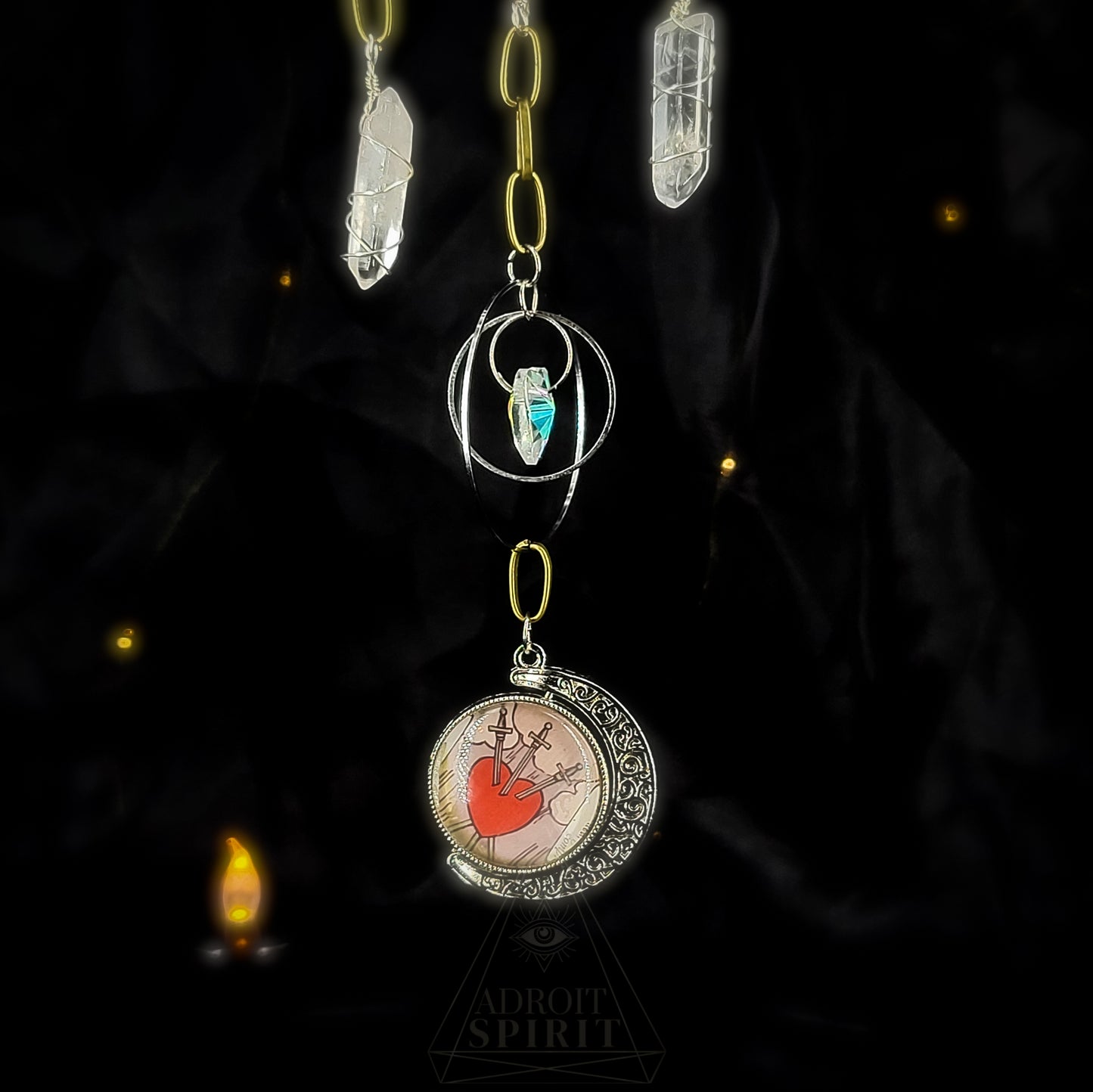 THREE OF SWORDS Suncatcher
