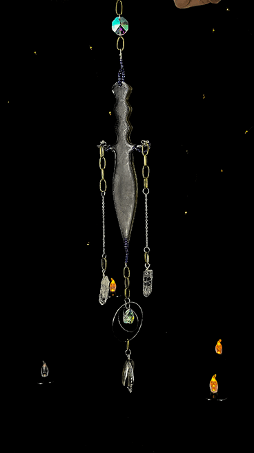 THREE OF SWORDS Suncatcher